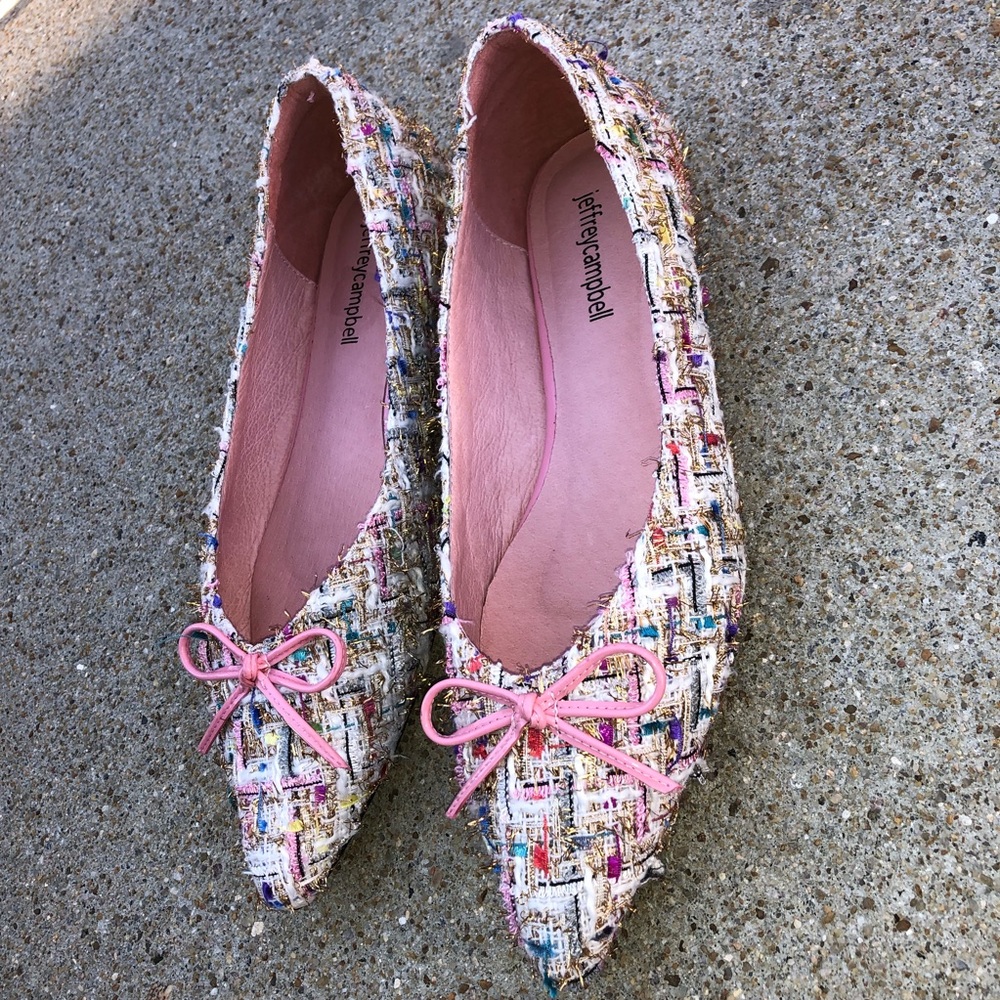 Jeffrey Campbell Women’s Lavinia Point Toe Flats Size:8